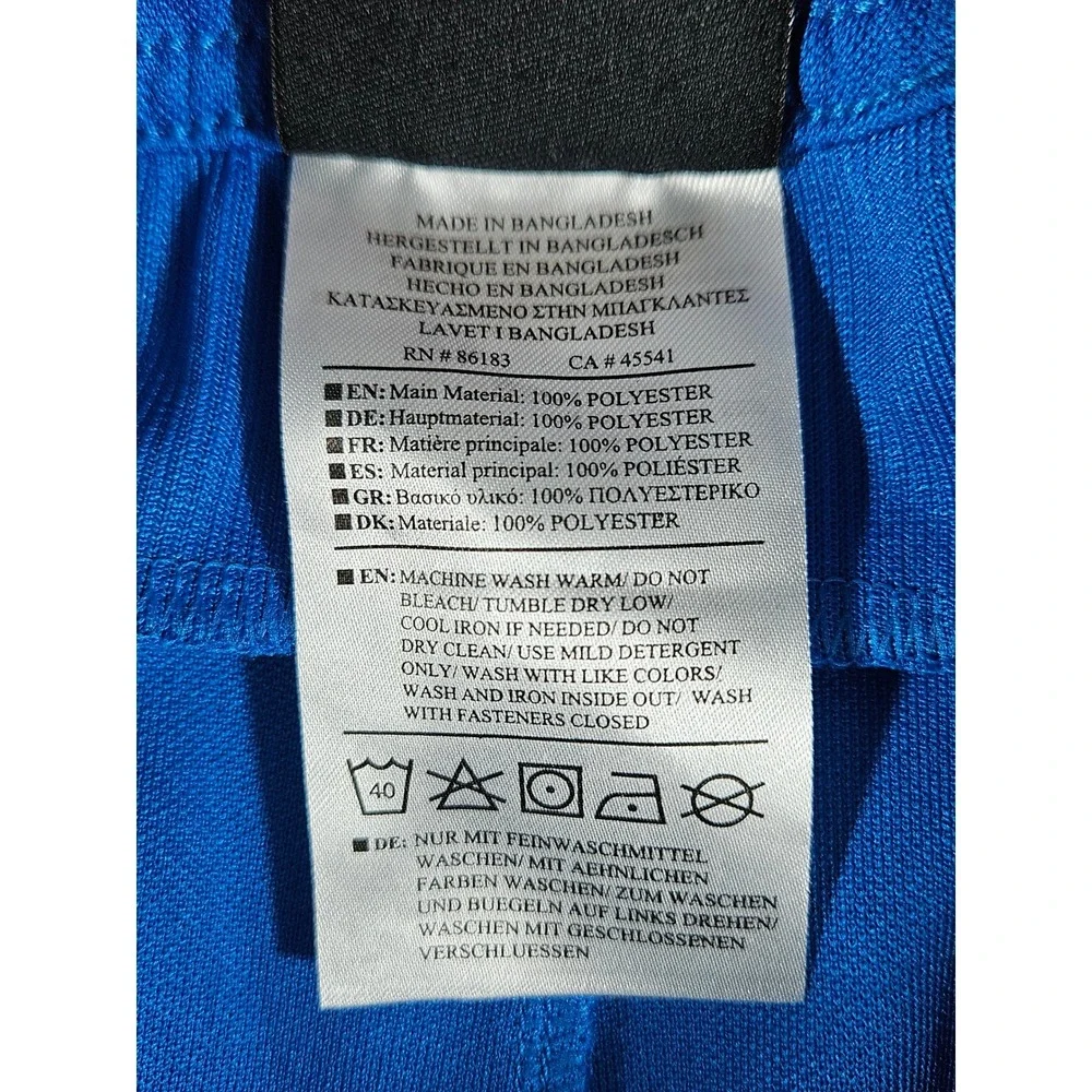 Capelli Sport Youth Large 14-16 Soccer Training Pants Blue Track Joggers Zip Leg